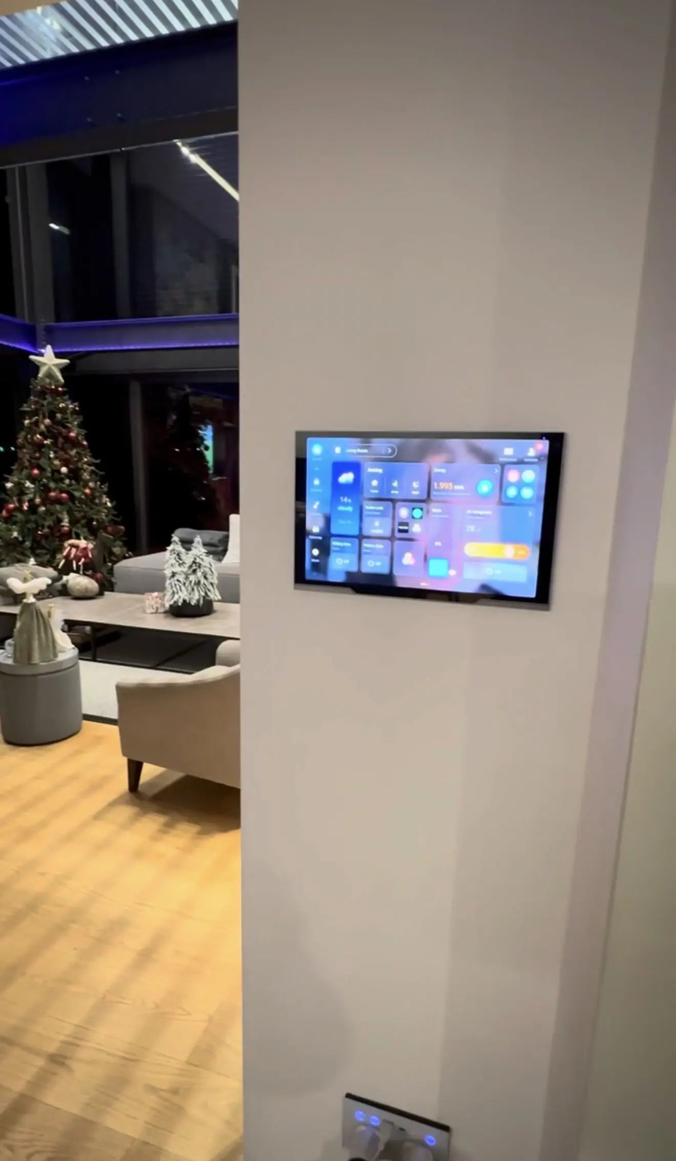 Whole-home smart-living interface installed at Mnasos Villa